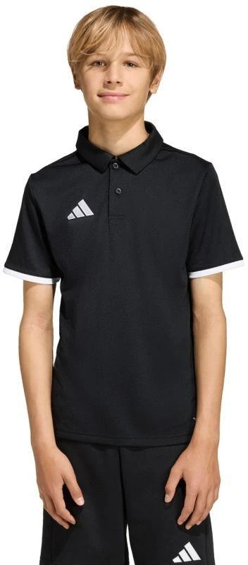 adidas Entrada 26 vaikiški polo marškinėliai juodi JZ6629