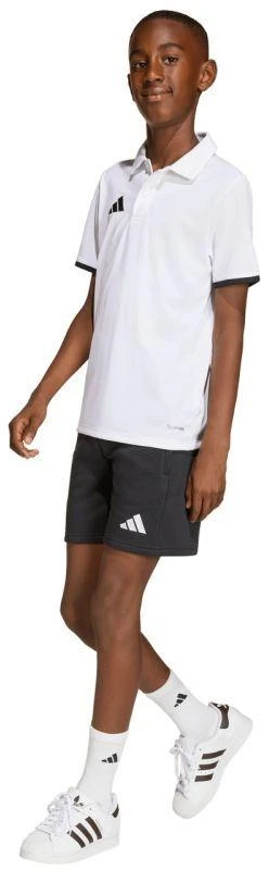 adidas Entrada 26 vaikiški polo marškinėliai balti JZ6624