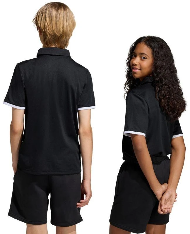 adidas Entrada 26 vaikiški polo marškinėliai juodi JZ6629