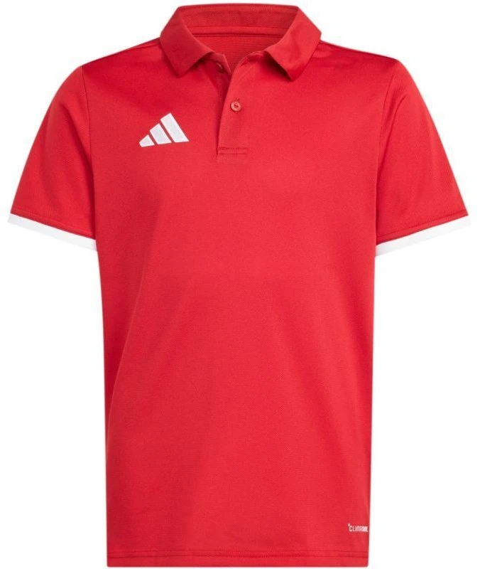 adidas Entrada 26 vaikiški raudoni Polo marškinėliai JZ6626