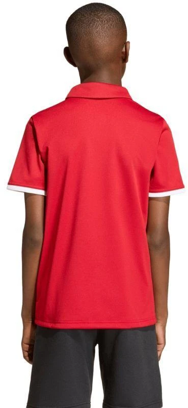 adidas Entrada 26 vaikiški raudoni Polo marškinėliai JZ6626