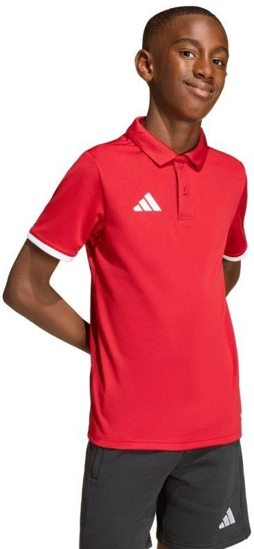 adidas Entrada 26 vaikiški raudoni Polo marškinėliai JZ6626