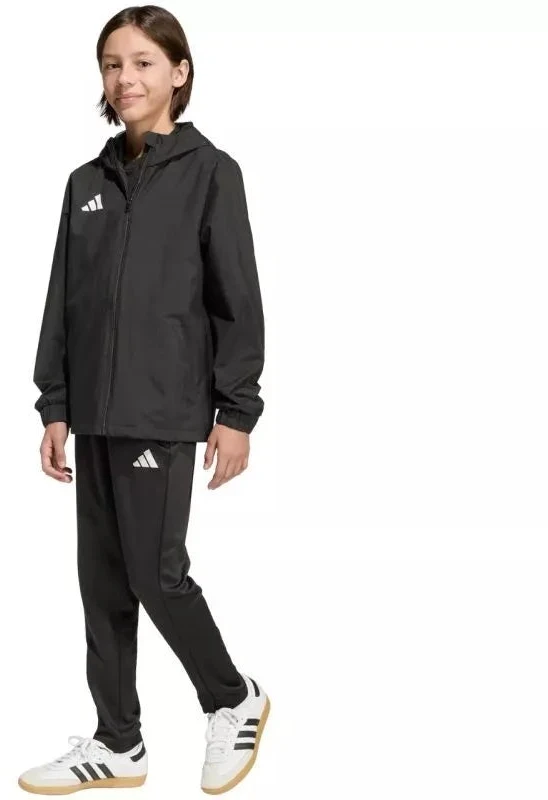 adidas Entrada 26 Visų oro sąlygų vaikiška striukė - Juoda JZ9104