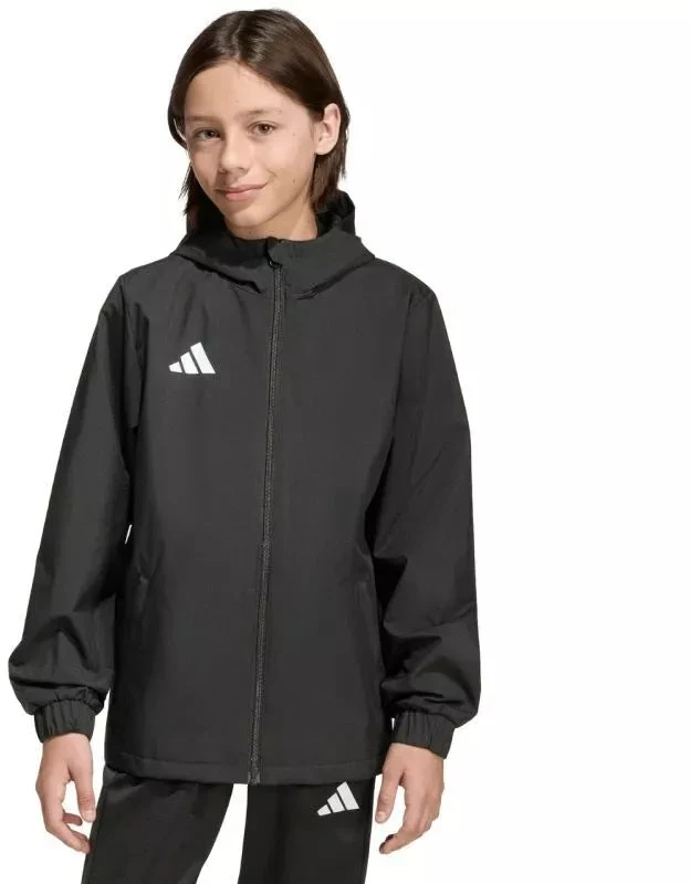 adidas Entrada 26 Visų oro sąlygų vaikiška striukė - Juoda JZ9104