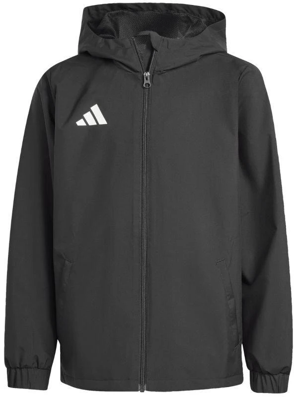adidas Entrada 26 Visų oro sąlygų vaikiška striukė - Juoda JZ9104