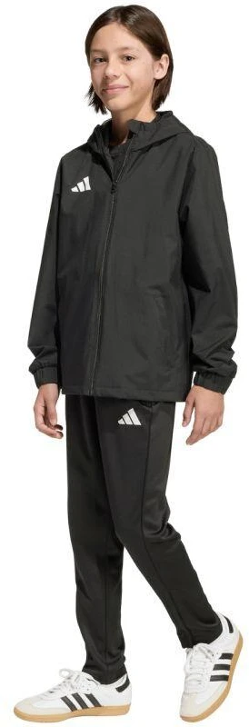 adidas Entrada 26 Visų oro sąlygų vaikiška striukė - Juoda JZ9104