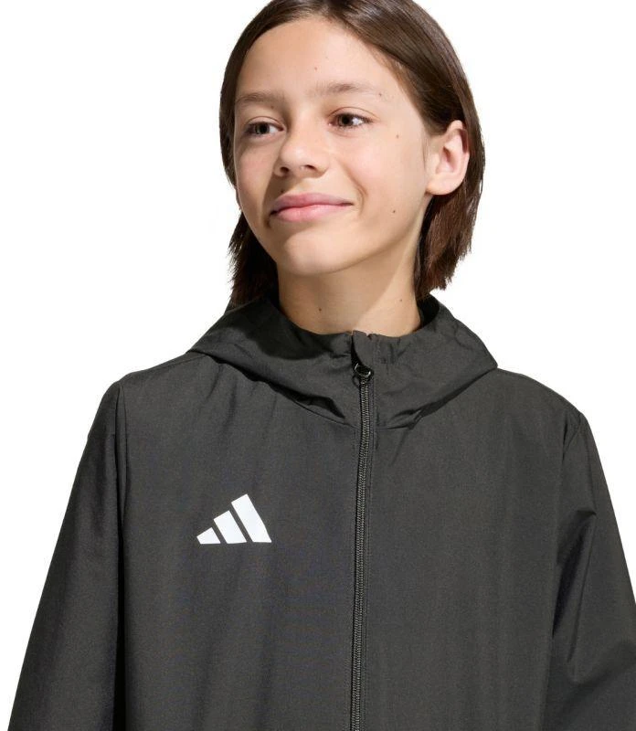adidas Entrada 26 Visų oro sąlygų vaikiška striukė - Juoda JZ9104
