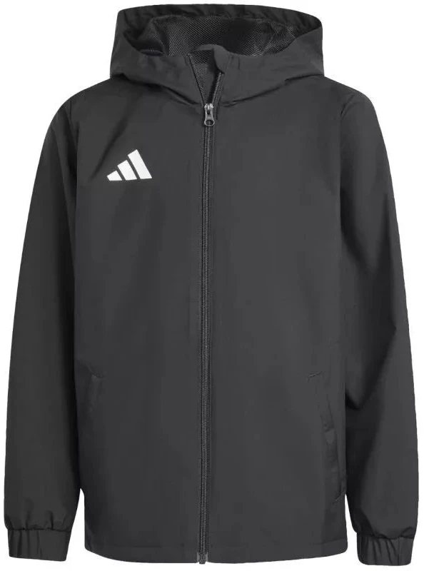 adidas Entrada 26 Visų oro sąlygų vaikiška striukė - Juoda JZ9104