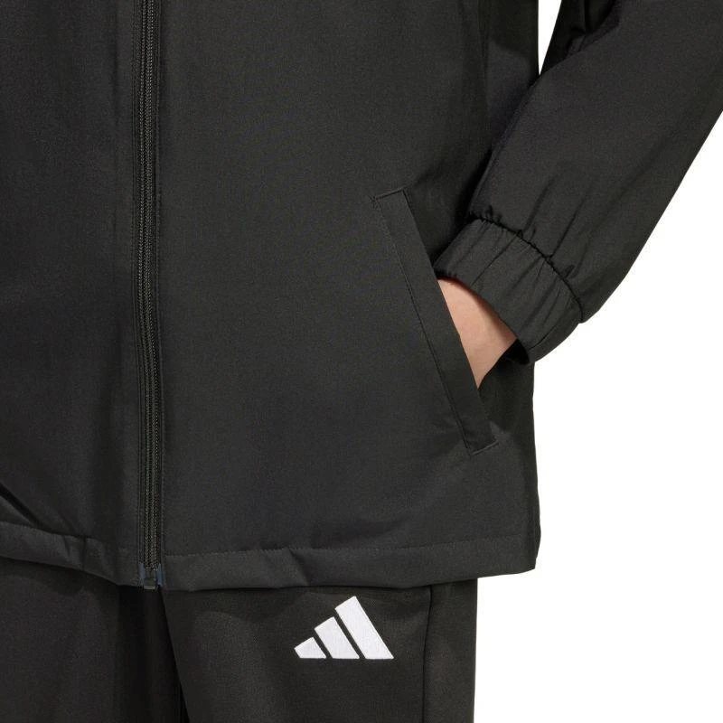 adidas Entrada 26 Visų oro sąlygų vaikiška striukė - Juoda JZ9104