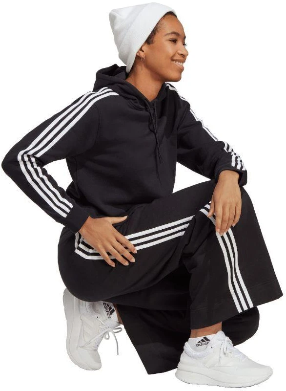 adidas Essentials 3-Stripes French Terry sutrumpintas bliuzonas su gobtuvu moterims IC8767