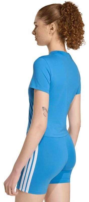 adidas Essentials 3-Stripes Slim Baby stiliaus marškinėliai, šviesiai mėlyni KD2341
