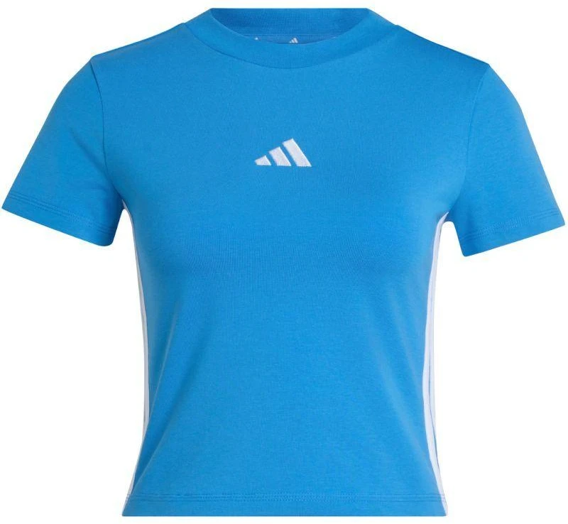 adidas Essentials 3-Stripes Slim Baby stiliaus marškinėliai, šviesiai mėlyni KD2341
