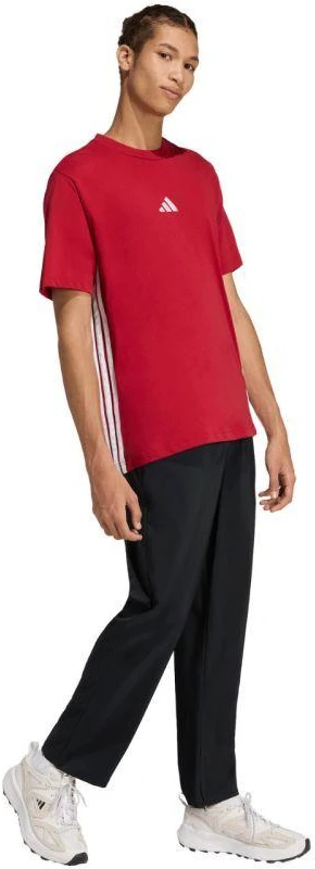 adidas Essentials 3-Stripes Vyriški marškinėliai, Raudoni KD4865