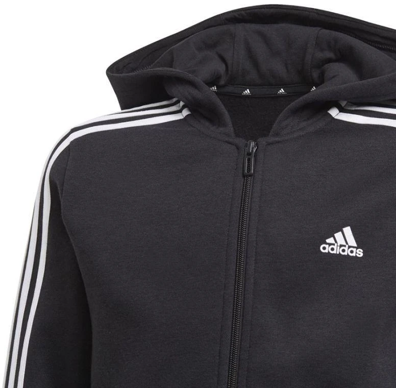 Adidas Essentials 3S Džemperis su gobtuvu ir užtrauktuku Jr GQ8900