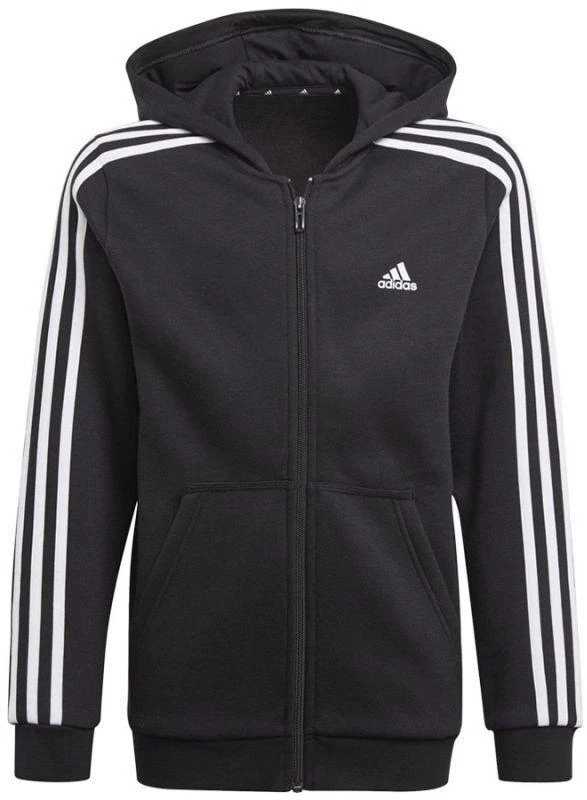 Adidas Essentials 3S Džemperis su gobtuvu ir užtrauktuku Jr GQ8900