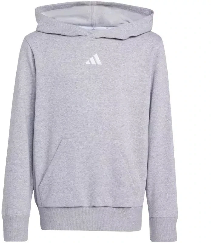adidas Essentials bliuzonas su gobtuvu vaikams, pilkas JV9995