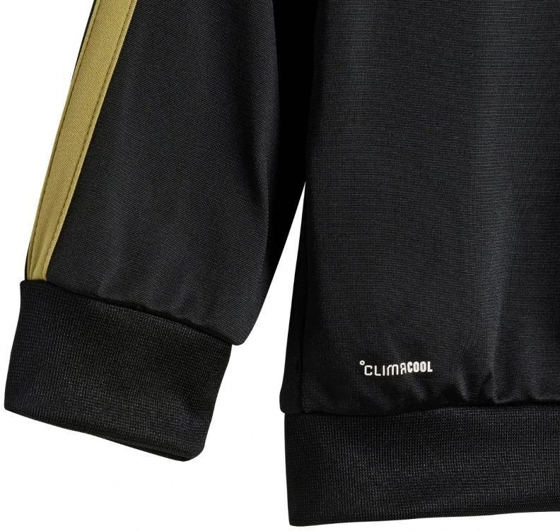 adidas Essentials Climacool Vaikų sportinis kostiumas Juodas ir auksas JC8857