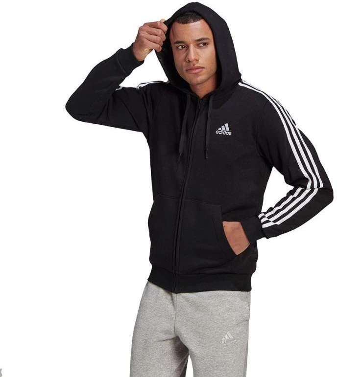 Adidas Essentials džemperis su užtrauktuku ir kapišonu M GK9051