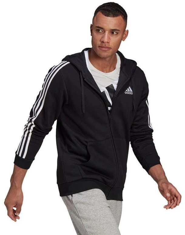 Adidas Essentials džemperis su užtrauktuku ir kapišonu M GK9051