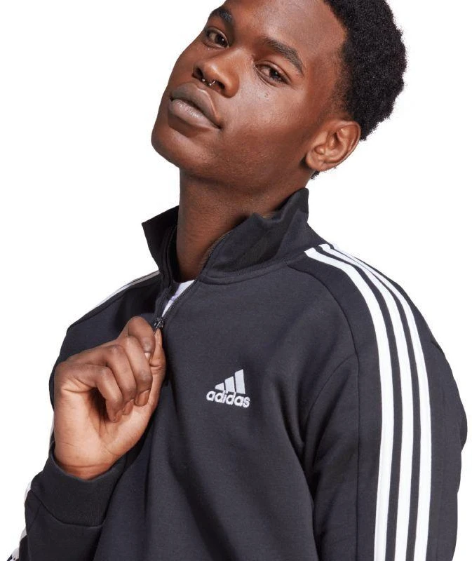 adidas Essentials Fleece 3-Stripes 1/4-Zip M HZ6235 džemperis