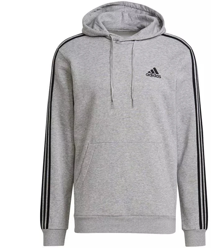 Adidas Essentials flisinis džemperis su kapišonu ir 3 juostelėmis M GK9084
