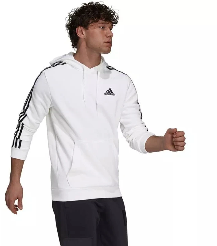 Adidas Essentials Flisinis Džemperis su gobtuvu su 3 juostelėmis M GU2522