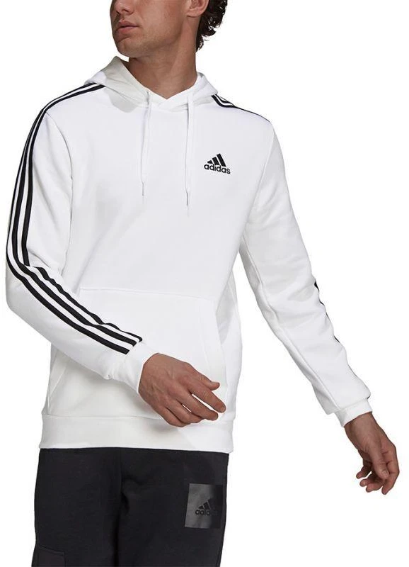 Adidas Essentials Flisinis Džemperis su gobtuvu su 3 juostelėmis M GU2522