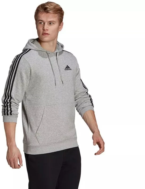 Adidas Essentials flisinis džemperis su kapišonu ir 3 juostelėmis M GK9084