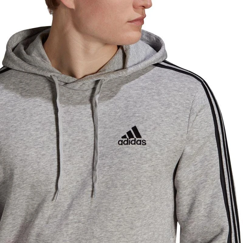 Adidas Essentials flisinis džemperis su kapišonu ir 3 juostelėmis M GK9084