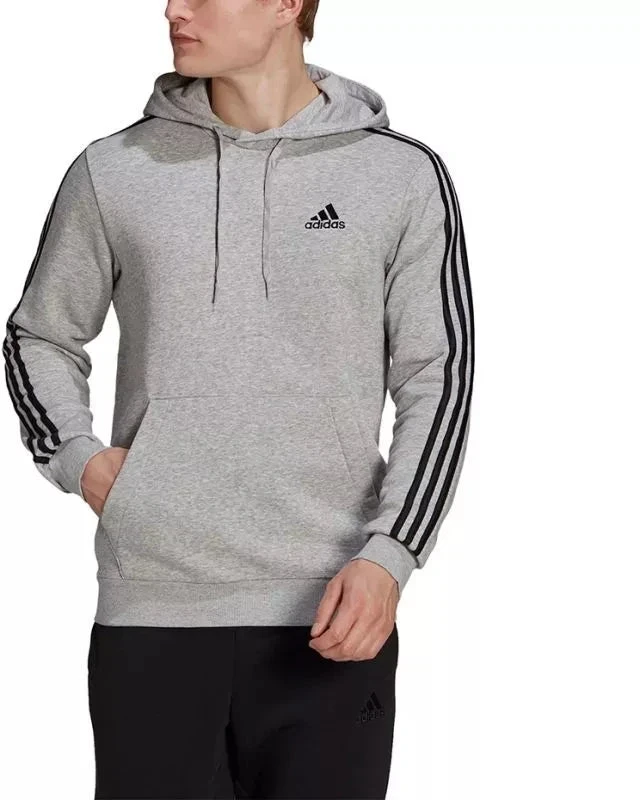 Adidas Essentials flisinis džemperis su kapišonu ir 3 juostelėmis M GK9084