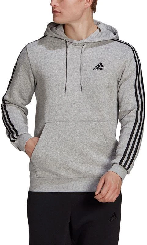 Adidas Essentials flisinis džemperis su kapišonu ir 3 juostelėmis M GK9084