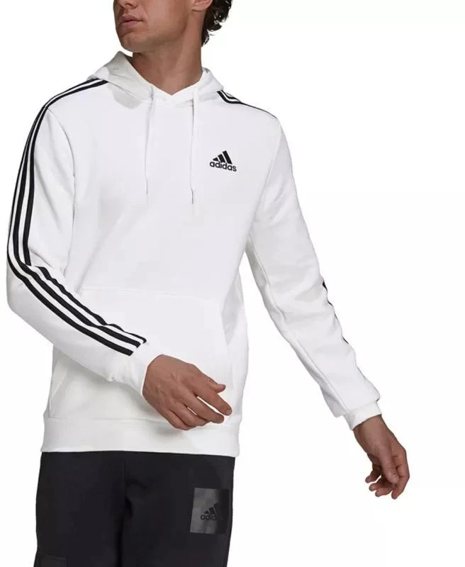 Adidas Essentials Flisinis Džemperis su gobtuvu su 3 juostelėmis M GU2522