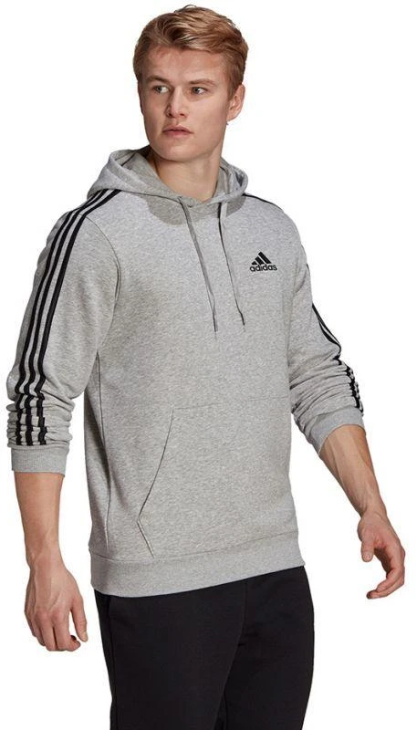 Adidas Essentials flisinis džemperis su kapišonu ir 3 juostelėmis M GK9084