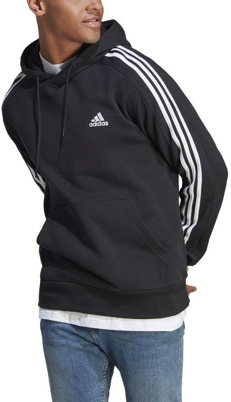 Adidas Essentials French Terry 3-Stripes džemperis su gobtuvu M IC0435