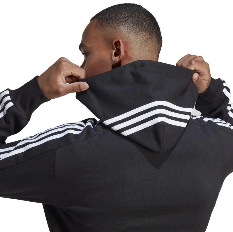 Adidas Essentials French Terry 3-Stripes džemperis su gobtuvu M IC0435