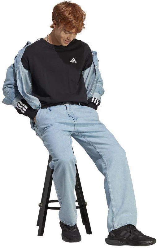 adidas Essentials French Terry 3-Stripes M IC9317 džemperis