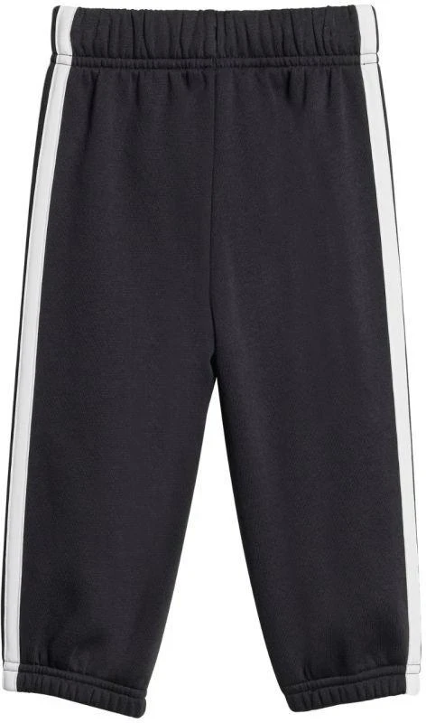 adidas Essentials Joggeriai 3 juostelių Fleece džemperis su gobtuvu Sportinis kostiumas vaikams Juodas JD6484