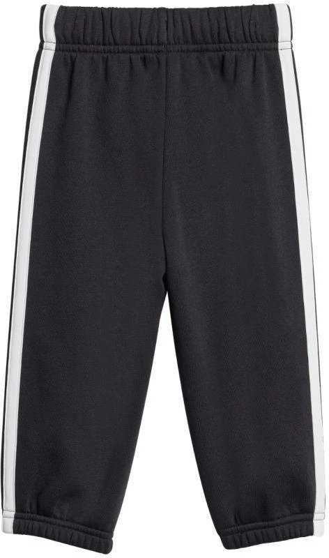 adidas Essentials Joggeriai 3 juostelių Fleece džemperis su gobtuvu Sportinis kostiumas vaikams Juodas JD6484