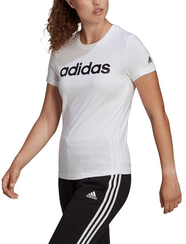 adidas Essentials Linear W GL0768 marškinėliai