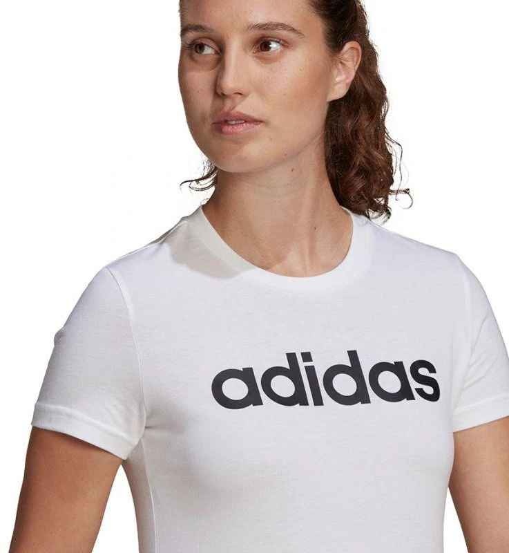 adidas Essentials Linear W GL0768 marškinėliai