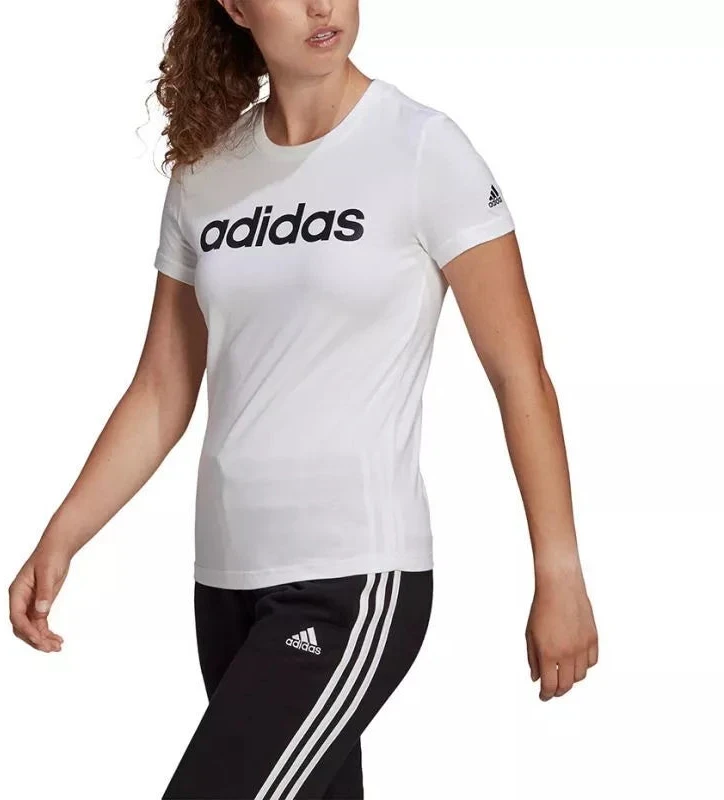 adidas Essentials Linear W GL0768 marškinėliai