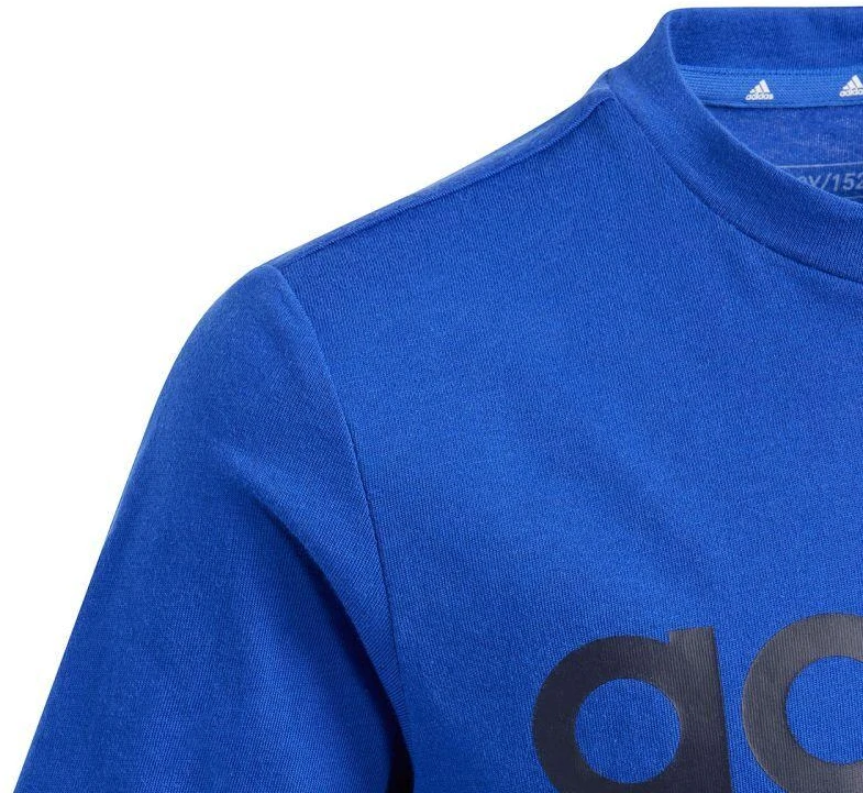adidas Essentials linijinio logotipo medvilniniai marškinėliai Jr IB4090