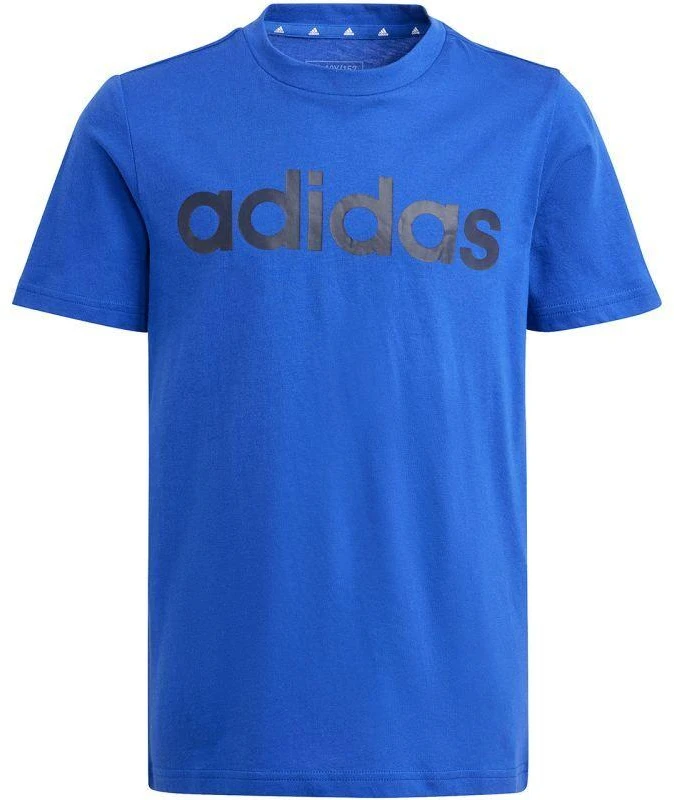 adidas Essentials linijinio logotipo medvilniniai marškinėliai Jr IB4090