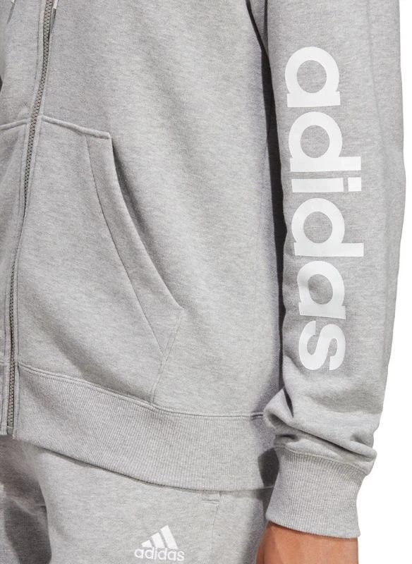 adidas Essentials Linijinis Hoodie su gobtuvu ir pilnu užtrauktuku iš French Terry audinio moterims IC6866