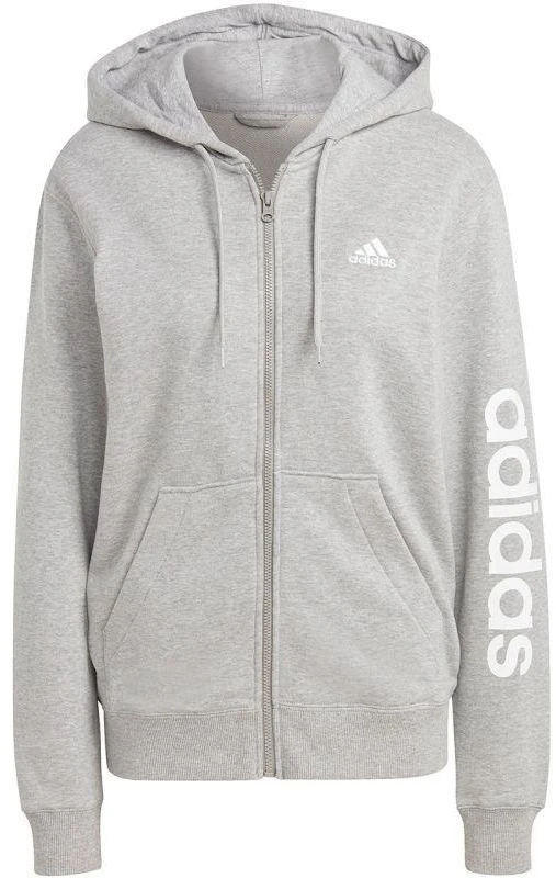 adidas Essentials Linijinis Hoodie su gobtuvu ir pilnu užtrauktuku iš French Terry audinio moterims IC6866