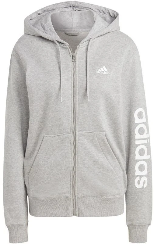 adidas Essentials Linijinis Hoodie su gobtuvu ir pilnu užtrauktuku iš French Terry audinio moterims IC6866