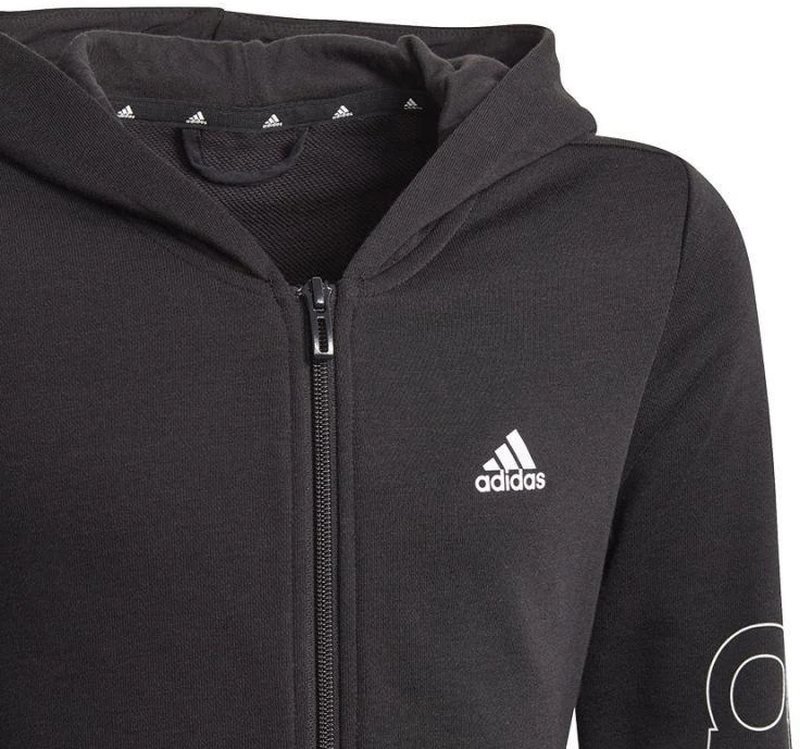 Adidas "Essentials" logotipo džemperis su užtrauktuku jaunimui GN4050