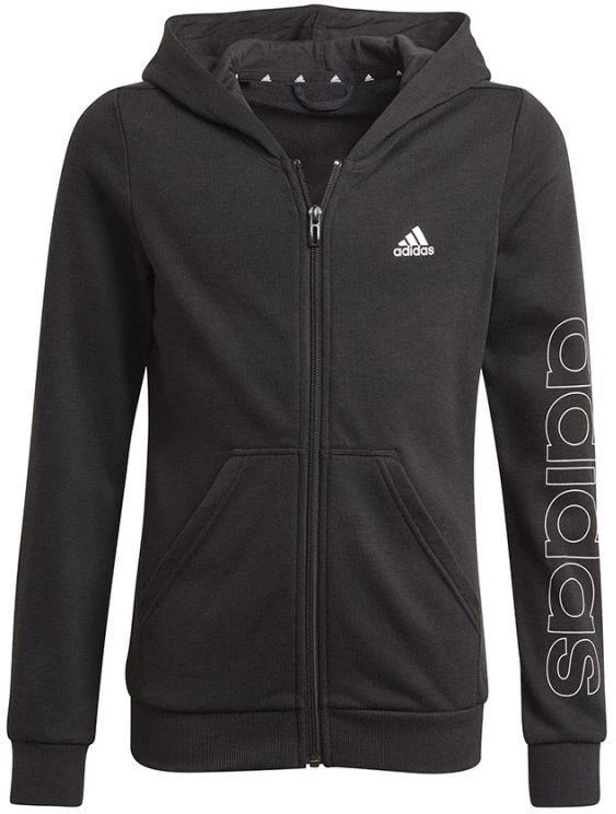 Adidas "Essentials" logotipo džemperis su užtrauktuku jaunimui GN4050