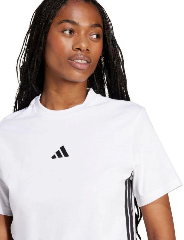 adidas Essentials marškinėliai su 3 juostelėmis moterims JD0844