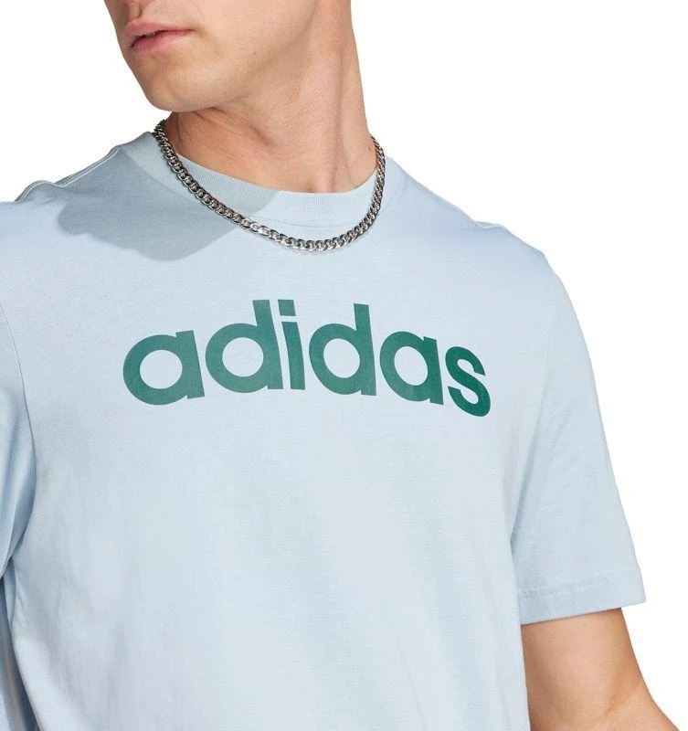 adidas Essentials marškinėliai su linijiniu siuvinėtu logotipu M IJ8651